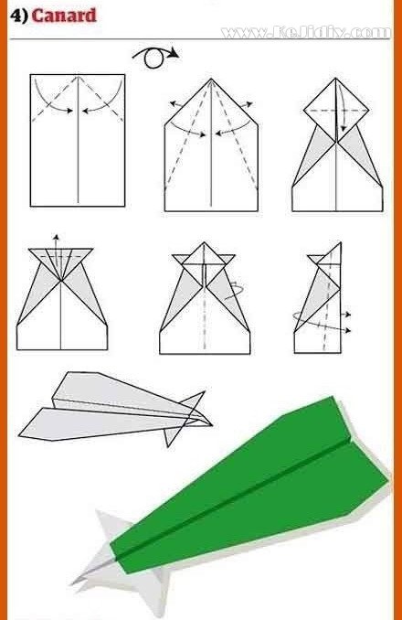 九种折纸飞机的方法图解 -  www.kejidiy.com