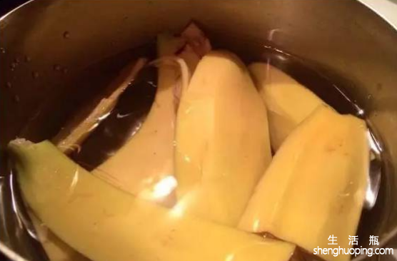 香蕉皮的妙用-解酒香蕉皮煮水