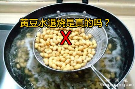 中医关于黄豆水退烧的功效是真的吗