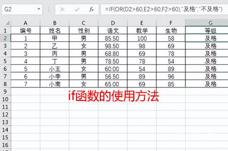 if函数的使用方法