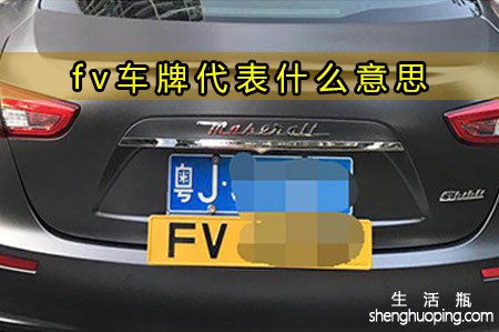 <b>fv车牌代表什么意思</b>