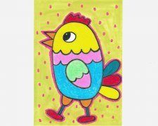 5岁简笔画涂色画活动 趣味儿童小鸟手绘教程大全